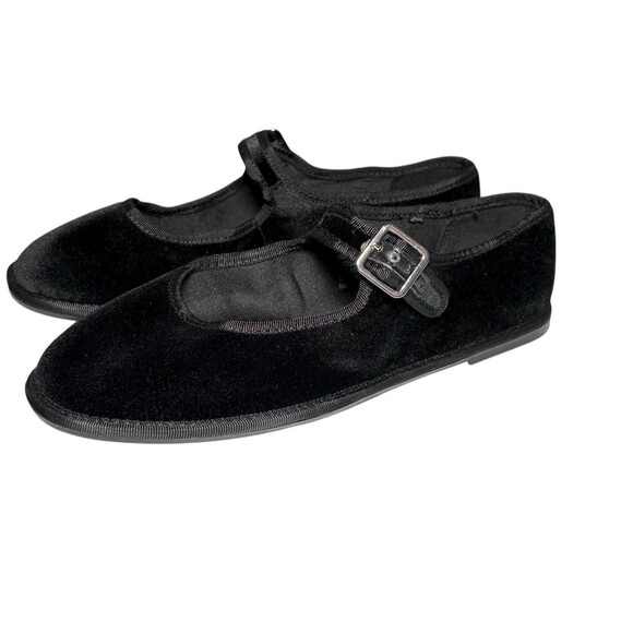 Universal Thread Mary Jane Ballet Flats Women's 7.5 Velvet Velveteen Flocked - Picture 1 of 8